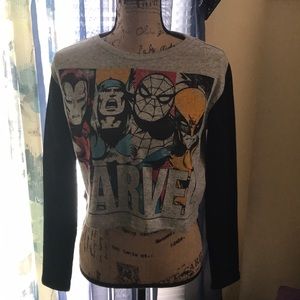 Marvel crop sweater